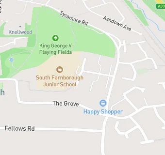 map for South Farnborough Junior School