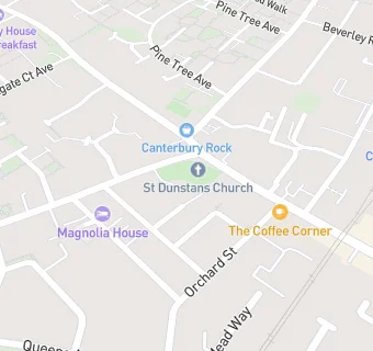 map for St Dunstans Church Hall