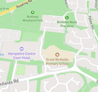 map for Great Binfields Primary School