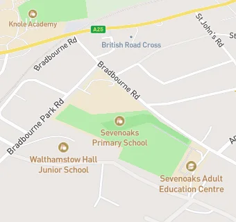 map for Sevenoaks Primary School Breakfast Club