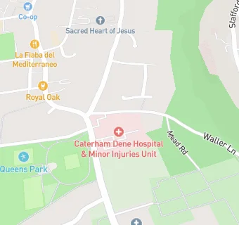 map for Caterham Dene Hospital - Patient Catering