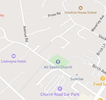 map for Fleet Parish Community Centre