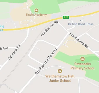 map for Bradbourne Park Pre School