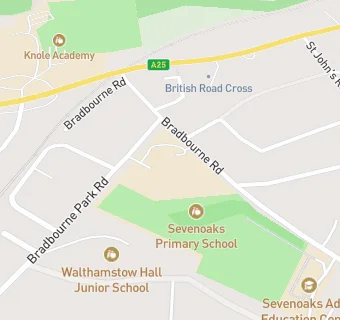 map for Sevenoaks Primary School