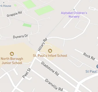 map for St Paul's Infant School