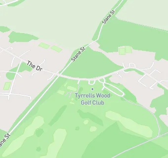 map for Tyrrells Wood Golf Club Ltd