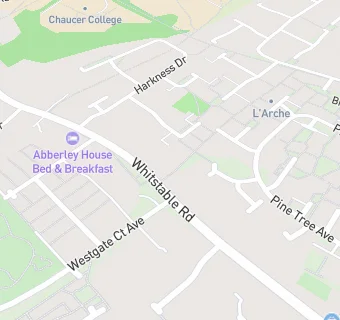 map for Canterbury Adult Support Unit