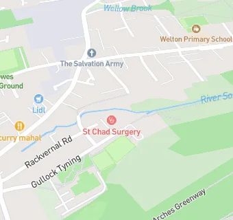 map for St Chads Surgery