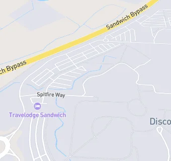 map for Travelodge Sandwich