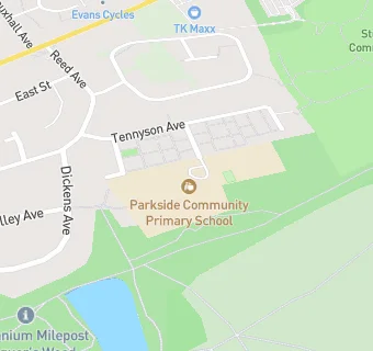 map for Caterlink - Parkside County Primary School