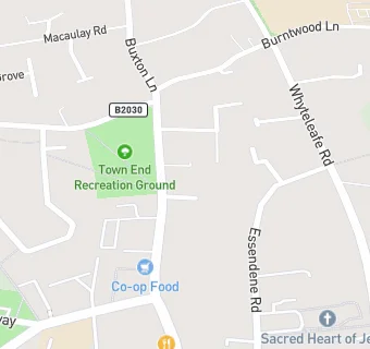 map for Townend Social Club