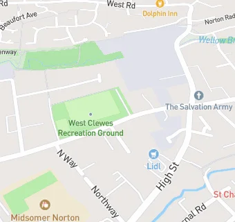 map for Midsomer Norton United Social Club