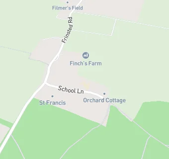 map for Milstead and Frinsted Church of England Primary School