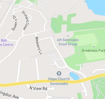 map for Sevenoaks Town Football Club