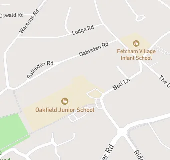 map for Oakfield Junior School