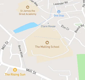 map for The Malling School