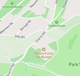 map for Monkey Puzzle Day Nursery Tatsfield