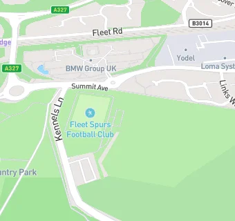 map for Fleet Spurs Sports Club