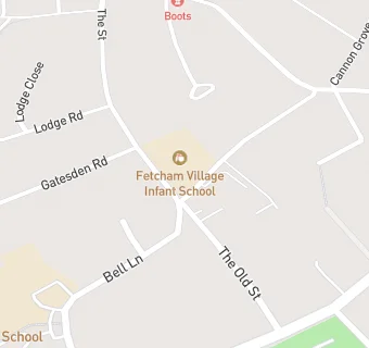 map for Fetcham Village Infant School