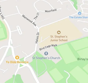 map for St Stephen's Infant School