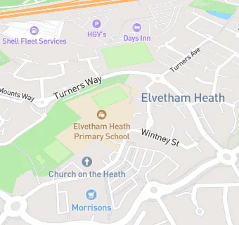 map for Elvetham Heath Primary School