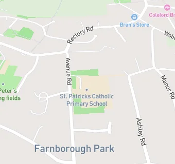 map for St Patrick's Catholic Primary School