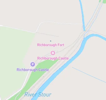 map for Richborough Fort & Amphitheatre