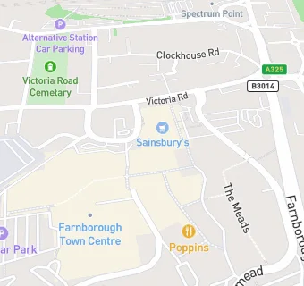 map for 360 Play Farnborough