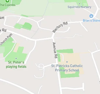 map for St Patricks Primary School