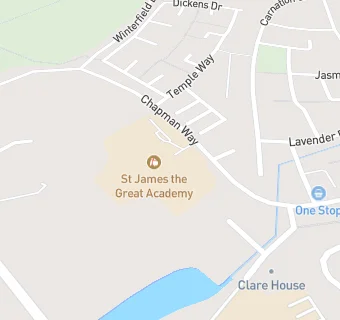 map for St James the Great Academy