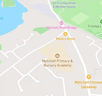 map for Mytchett Primary & Nursery Academy