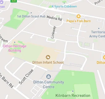 map for Ditton Infant School