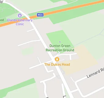 map for Dunton Green Primary School