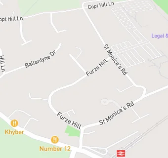 map for Furze Hill Lodge