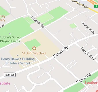 map for St John's School