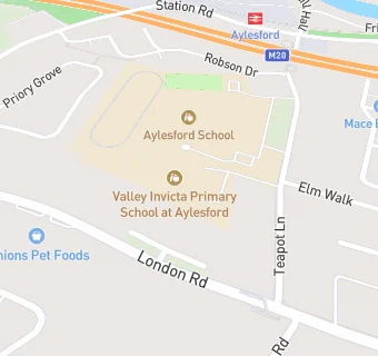 map for Aylesford School