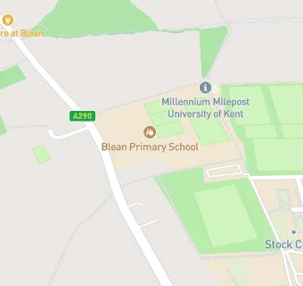 map for Blean Primary School