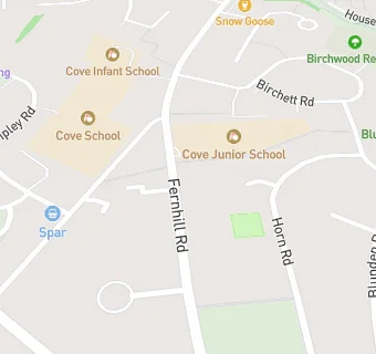 map for Cove County Junior School