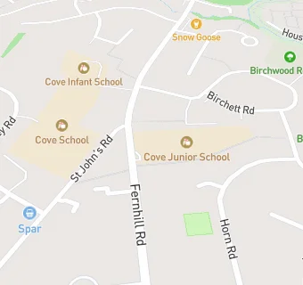 map for Cove Junior School