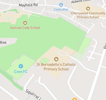 map for St Bernadette's Catholic Primary School