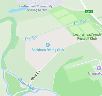 map for Leatherhead Youth Football Club