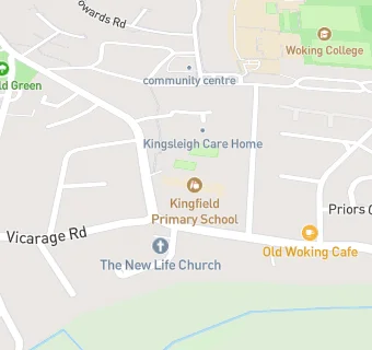 map for Kingfield Primary School