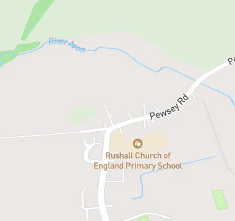 map for Rushall Church of England Voluntary Aided School