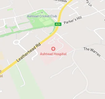 map for Ashtead Hospital