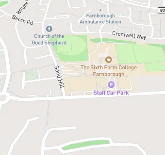 map for The Sixth Form College Farnborough