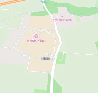 map for Yehudi Menuhin School