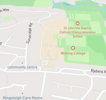 map for Woking College