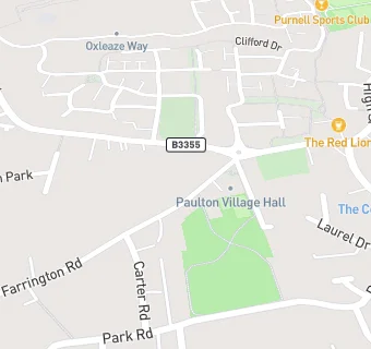 map for Paulton Village Hall