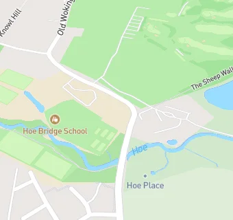 map for Hoe Bridge School