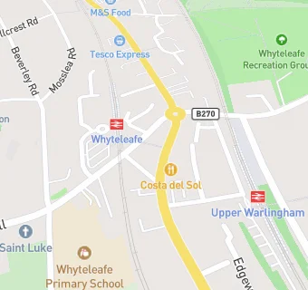 map for Whyteleafe Tavern